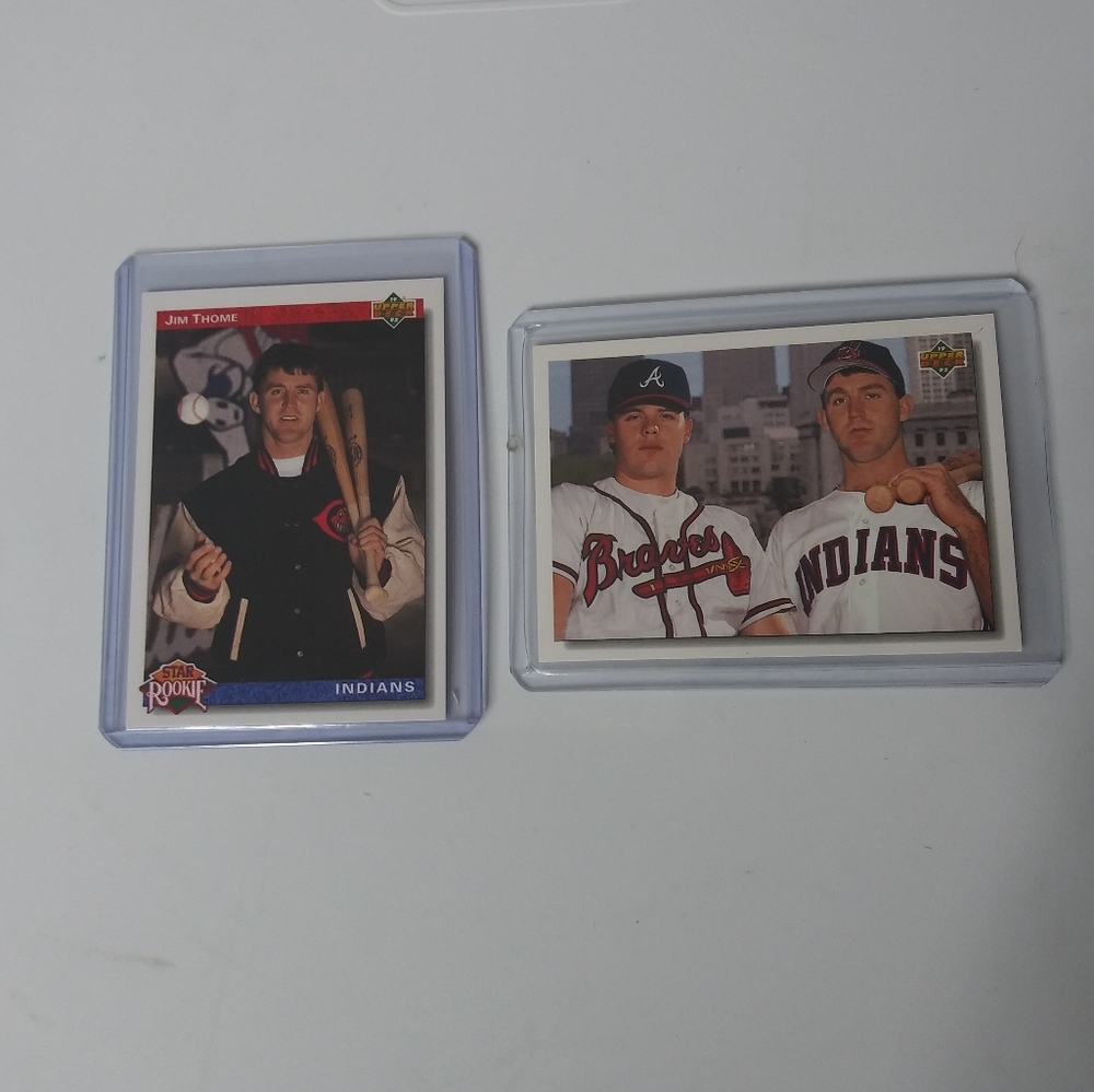 2 Upper Deck 1992 Jim Thome Star Rookie Cards